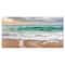 Designart - Crystal Clear Blue Foaming Waves - Seascape Canvas Art Print